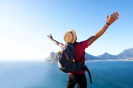 An American travel scene